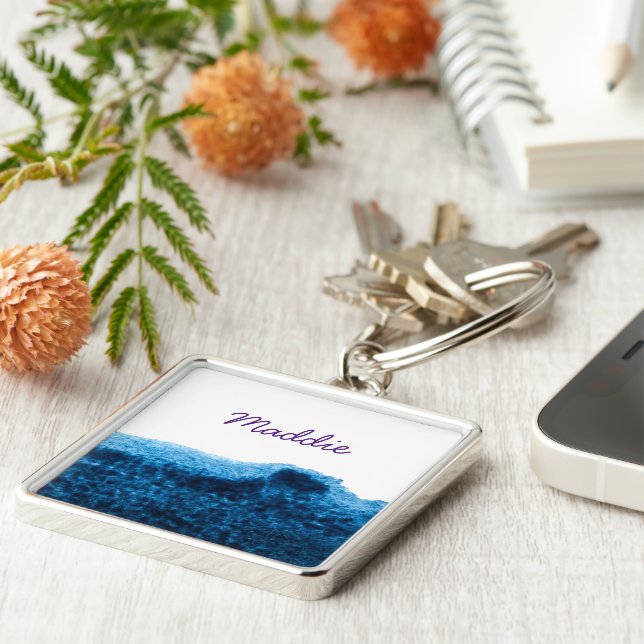 Chaveiro Marinho Cor d'água azul (Lateral)