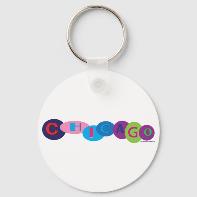 Chaveiro Marinho Pier Chicago (Frente)