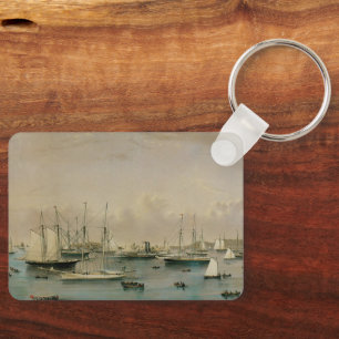 Chaveiro Marítimo Antigo, Esquadra de Iates no Porto de New