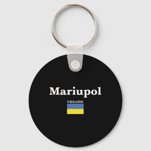 Chaveiro Mariupol Ucrânia E A Bandeira Ucraniana Da Ucrânia
