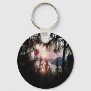 Chaveiro Marmaris Sunset Enquadrada Pela Arte Paisagista De