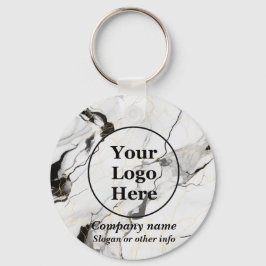 Chaveiro Mármore preto e branco