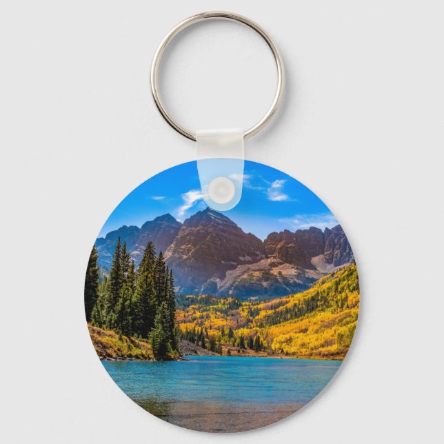Chaveiro Maroon Bells em Aspen, Colorado (Frente)
