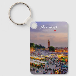 Chaveiro Marrakesh, Marrocos - Praça Jemaa el Fnaa Clássica