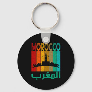 Chaveiro Marrocos Vintage Eu Amo Mapa de Marrocos Futebol M