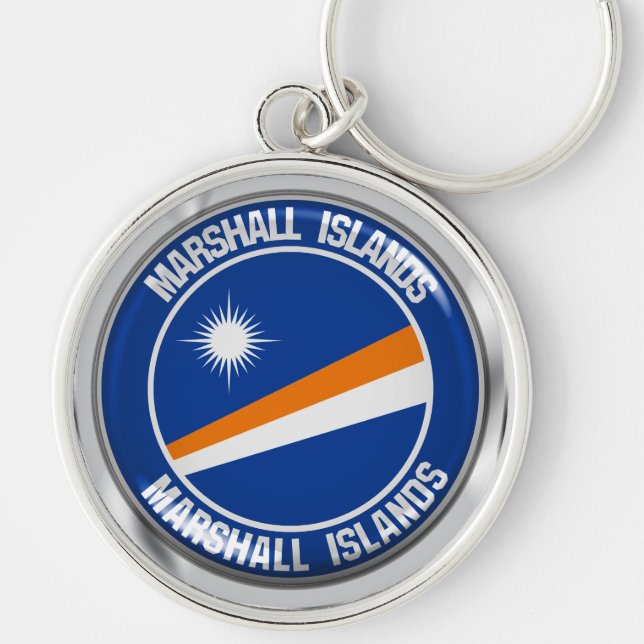 Chaveiro Marshall Islands Round Emblem (Frente)