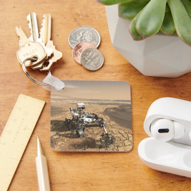 Chaveiro Marte 2020 Rover Na Superfície De Marte. (Mesa)