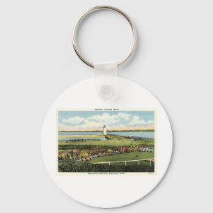 Chaveiro Martha's Vineyard c1925 do farol de Edgartown
