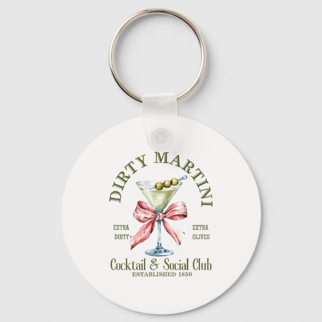 Chaveiro Martini de Solteira Suja Martini de Cauda Clube de (Frente)