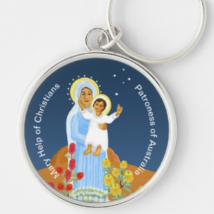 Chaveiro Mary ajuda os cristãos