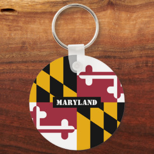 Chaveiro Maryland Flag e Maryland, patriotas/esportes
