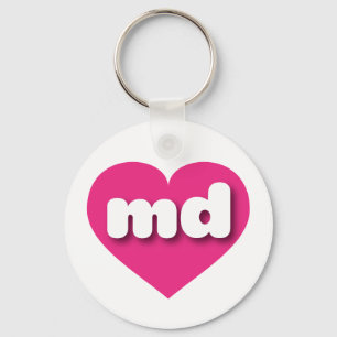 Chaveiro Maryland Hot Pink Heart - amor