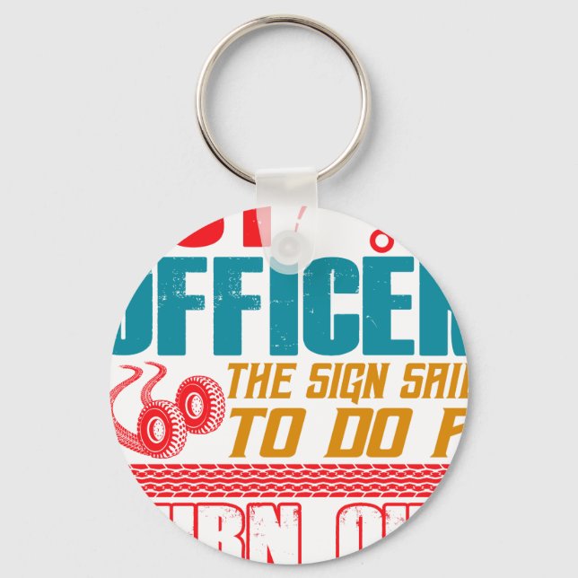 Chaveiro Mas Oficial, A Placa Disse para Fazer um Burnout (Frente)