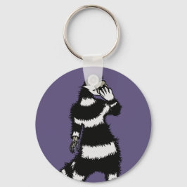 Chaveiro Máscara de Gato Spookure Skeleton Mão Crânio