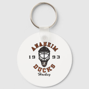 Chaveiro Máscara de Hockey Anaheim Ducks Branca Licenciada
