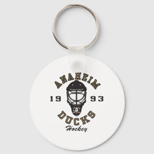 Chaveiro Máscara de Hockey Anaheim Ducks Laranja Oficialmen