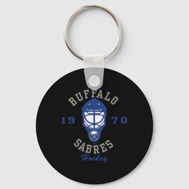 Chaveiro Máscara de hóquei Buffalo Sabres Cinza Licenciada  (Frente)