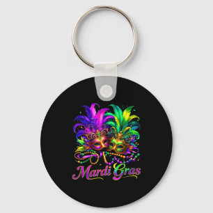 Chaveiro Máscara de penas para festa de Mardi gras em New O