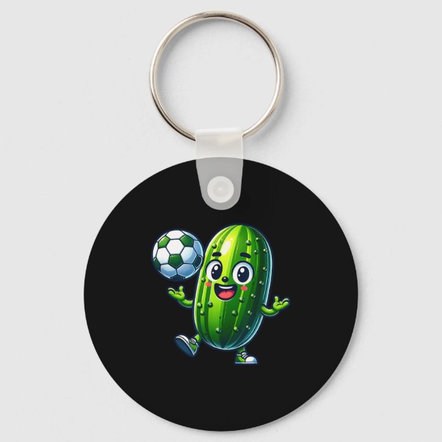 Chaveiro Máscara de pickle de futebol humor de desenho anim (Frente)