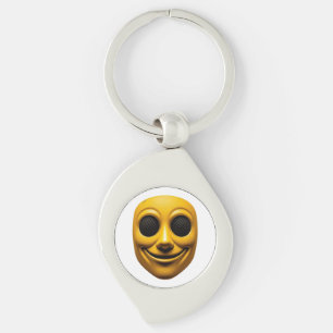 Chaveiro Máscara de sorriso amarela