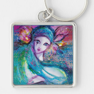 Chaveiro MÁSCARA EM AZUL / Máscaras Mascarada Venezianas