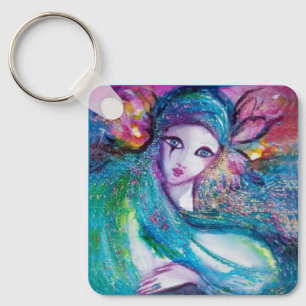 Chaveiro MÁSCARA EM AZUL / Máscaras Mascarada Venezianas