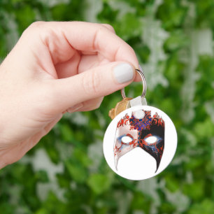 Chaveiro Máscara Venetian: Jóia do carnaval