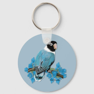 Chaveiro mascarado azul do Lovebird
