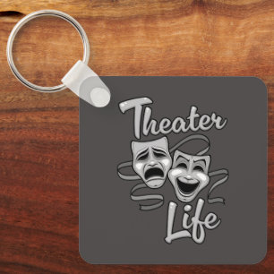 Chaveiro Máscaras de Comédia e Tragédia da Vida em Teatro