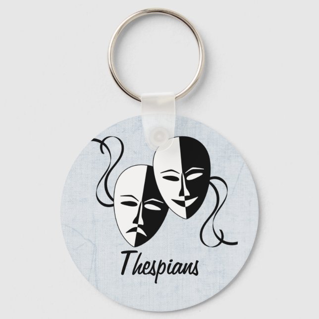 Chaveiro Máscaras de Thespian Personalizáveis (Frente)