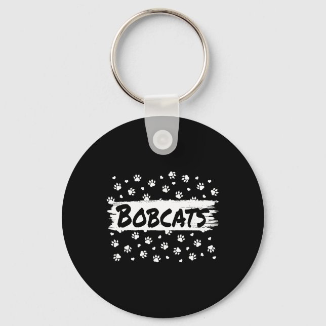 Chaveiro Mascote Bobcats Espírito Escolar Homens Mulheres L (Frente)