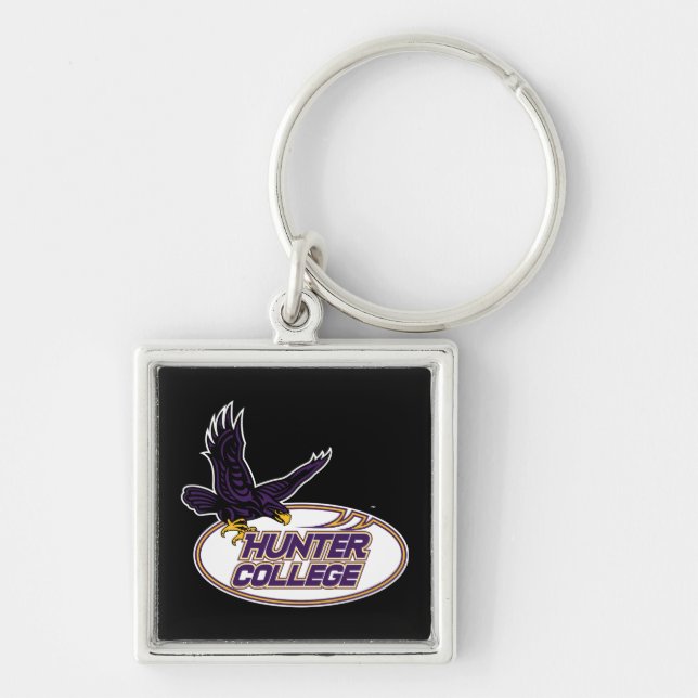 Chaveiro Mascote do Hunter College Hawks (Frente)