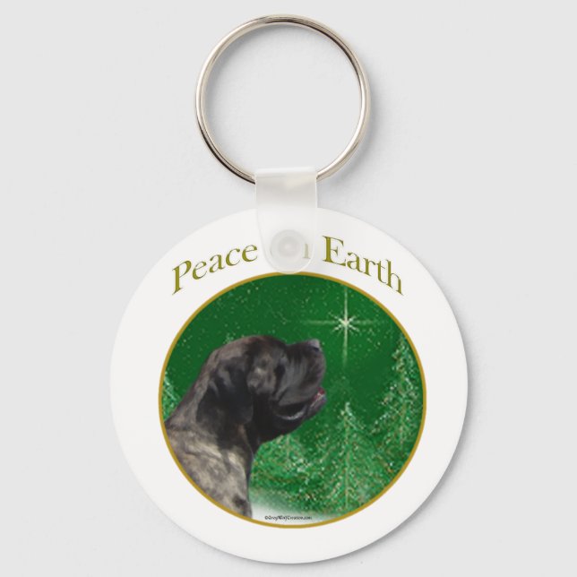 Chaveiro Mastiff (brindle) Paz (Frente)