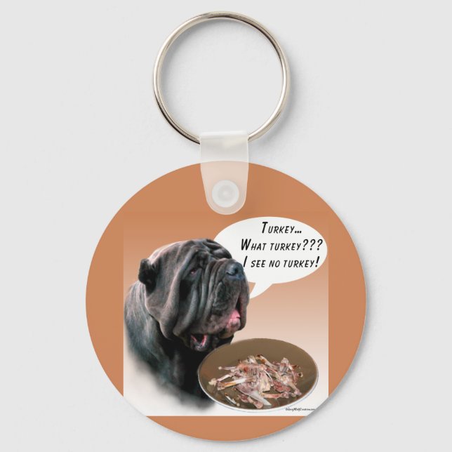 Chaveiro Mastiff napolitano Turquia (Frente)