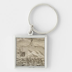 Chaveiro Matança do grupo e ursos do descascamento, fora d