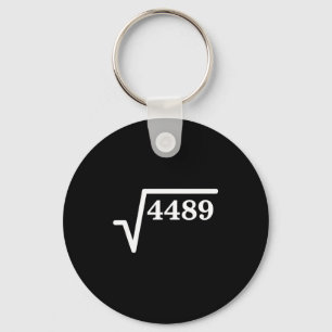 Chaveiro Matemática 4489, Piada Matemática do Quadrado Perf