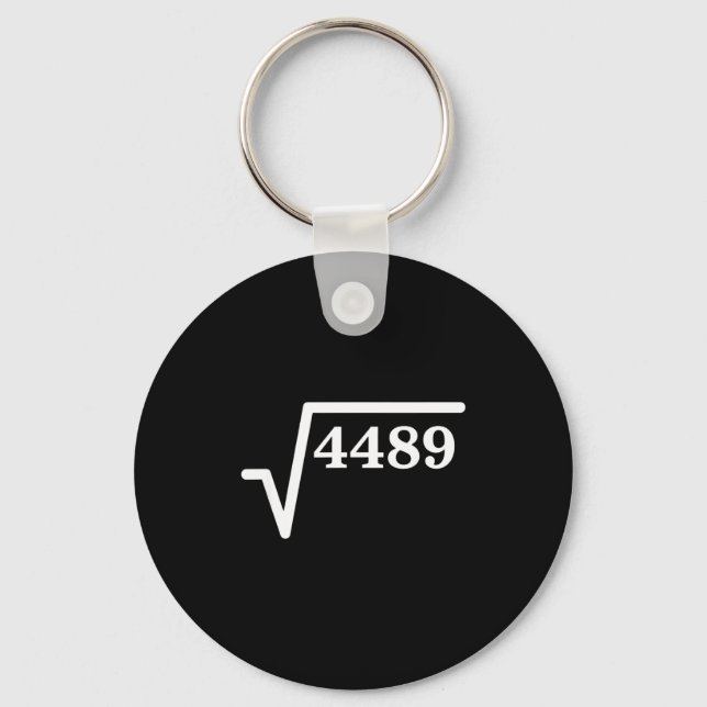 Chaveiro Matemática 4489, Piada Matemática do Quadrado Perf (Frente)