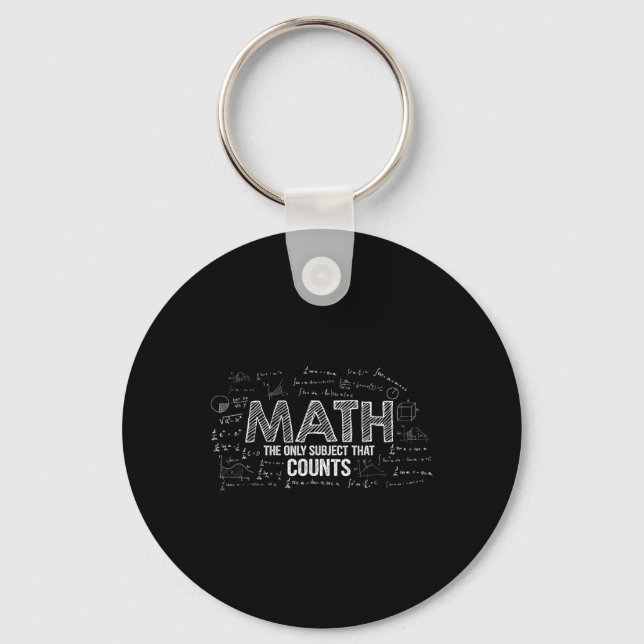 Chaveiro Matemática Divertida É O Único Assunto Que Conta P (Frente)
