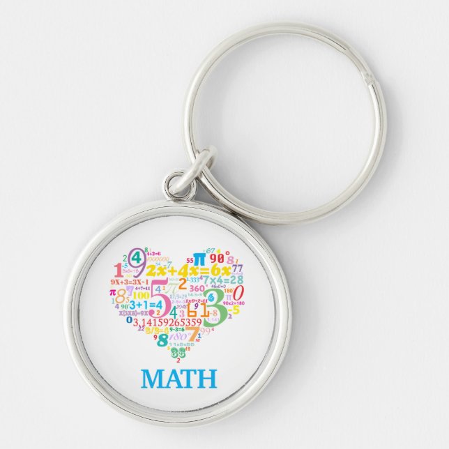 Chaveiro Matemática do Coração (Frente)