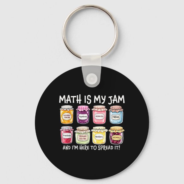 Chaveiro Matemática é Geleia e Está Aqui Para Espalhar Prof (Frente)