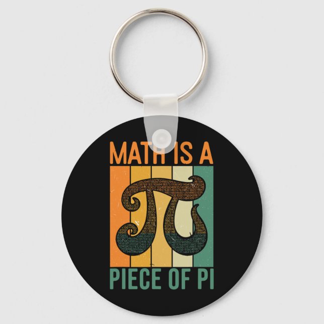 Chaveiro Matemática É Um Pedaço De Pi Retro Dia Do Pi Profe (Frente)