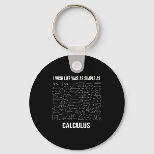 Chaveiro Matemática - Eu Desejo que a Vida Fosse Tão Simple