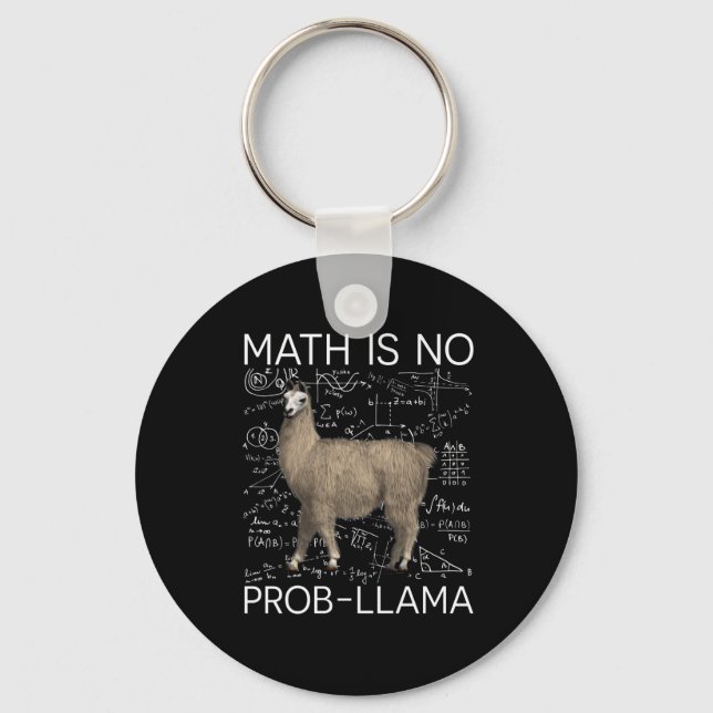 Chaveiro Matemática não é Prob-Llama - Professor de Matemát (Frente)