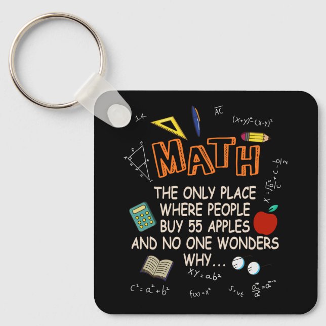 Chaveiro Matemática O Único Local Onde O Pessoas Comprar 55 (Frente)