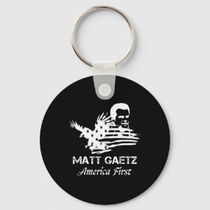 Chaveiro Matt Gaetz Face American Flag Eagle Trump 2024 Usa