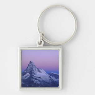 Chaveiro Matterhorn ao amanhecer, Zermatt, Alpes Suíços,