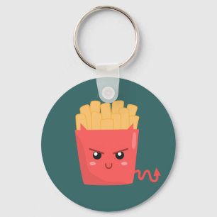 Chaveiro Mau, mas Kawaii - Fries franceses