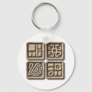 Chaveiro Mayan Glyphs-stone