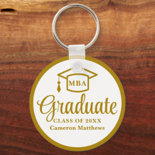 Chaveiro MBA Elegante de Graduação da Escola de Negócios Do