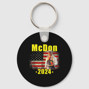 Chaveiro Mcdon 2024 Funny Donald Trump Francês Fry Cozinhar